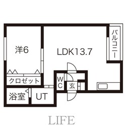 エステラ美園D館の物件間取画像